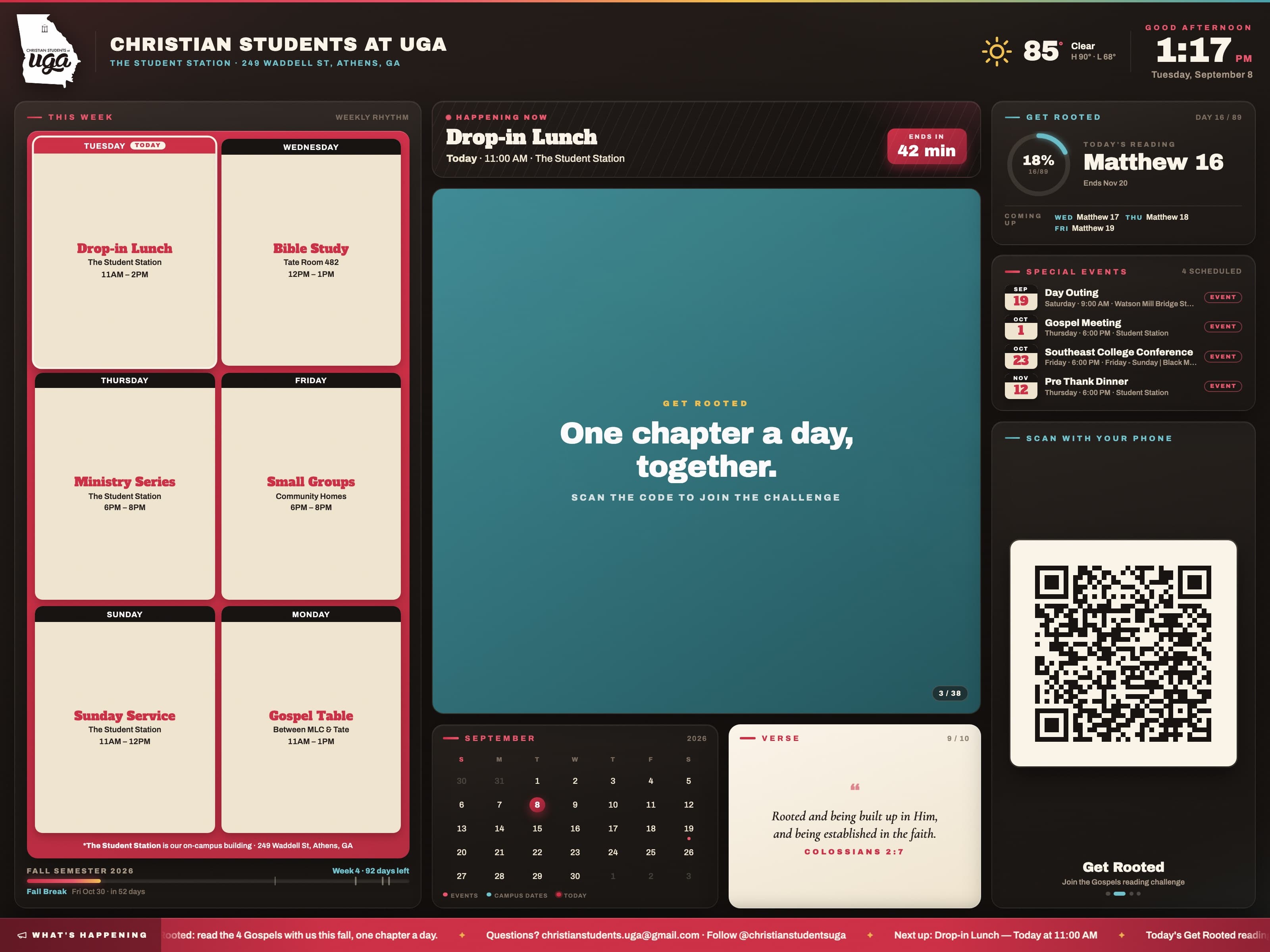 The Student Station TV — live website screenshot